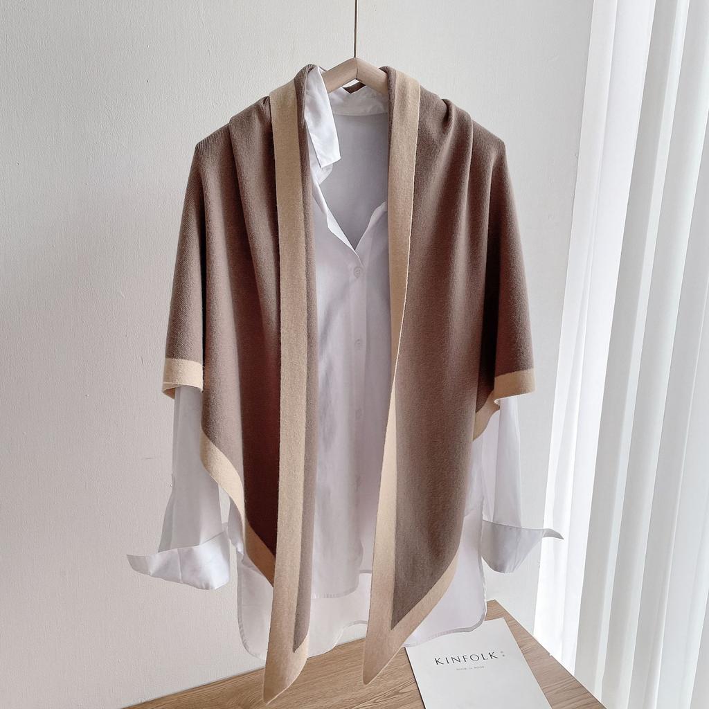 Knitting Cashmere Scarf Winter Women Shawls Warm Blanket Wraps Female Foulard Bandana Scarves New Fashion Lady Pashmina