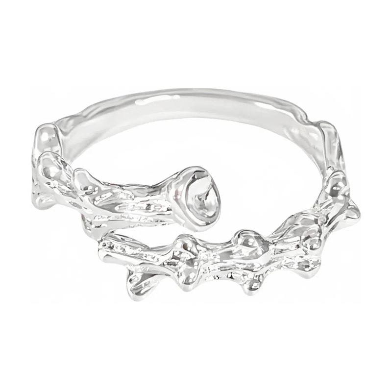 Light Luxury Zircon Small Diamond Open Thin Ring Women'S Simple Niche Design Sense Cold Wind Girlfriend Index Finger Ring