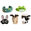 Cute Cartoon Animal Open Ring Simple Adjustable Finger Ring Funny Knuckle Rings Jewelry Unique Ring Gift for Girls
