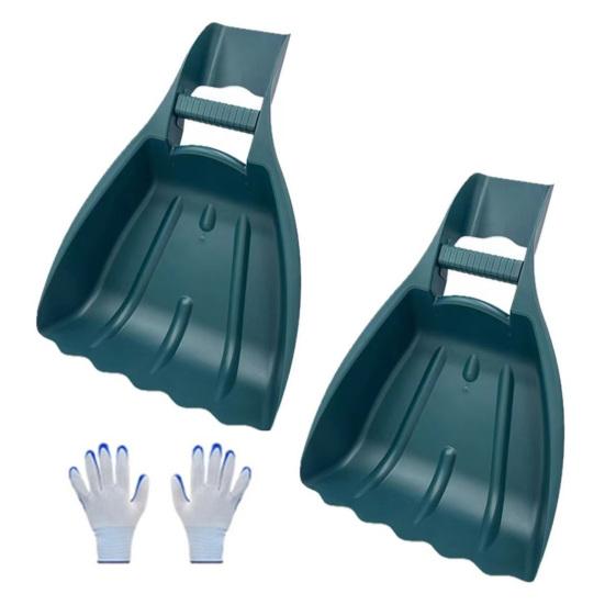 Leaf Scoops Hand Rakes Lightweight Gardening Hand Tools Garden Grabber Tool for Scooping Up Leaves Spreading Mulch Yard Work