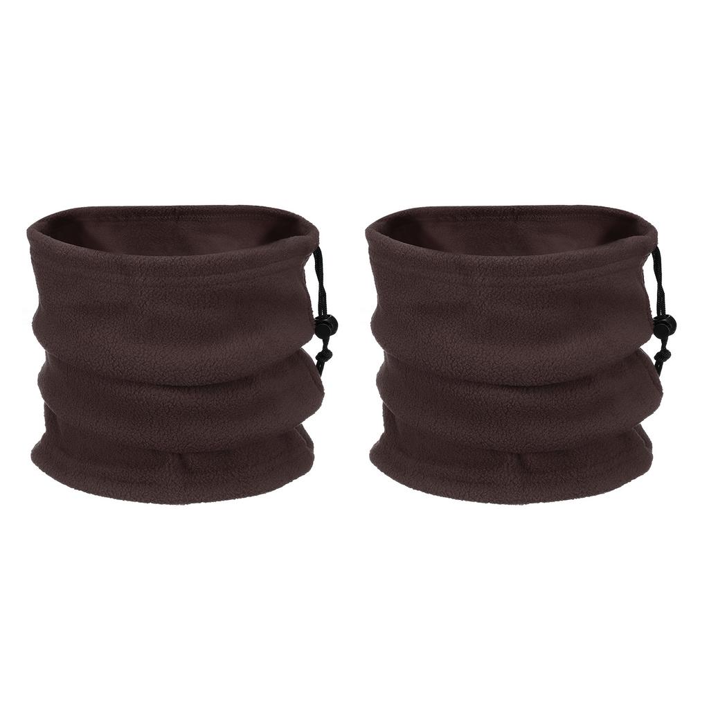 2Pcs Polar Fleece Neck Tube Ear Warmer Fishing Skating Running Sport Scarf Face Mask SingleDouble Layer Camping Hiking