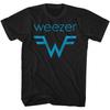 Weezer Rock Band Logo & Lyrics Front & Back Print Adult Short Sleeve T Shirts
