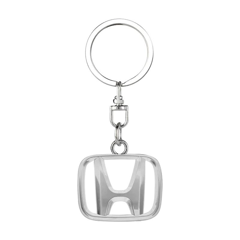 2025 Car New Honda Car Key Chains Keyring Pendant Metal Keychain Holder Auto Accessories For Honda Civic Accord CRV HRV Fit Jaz