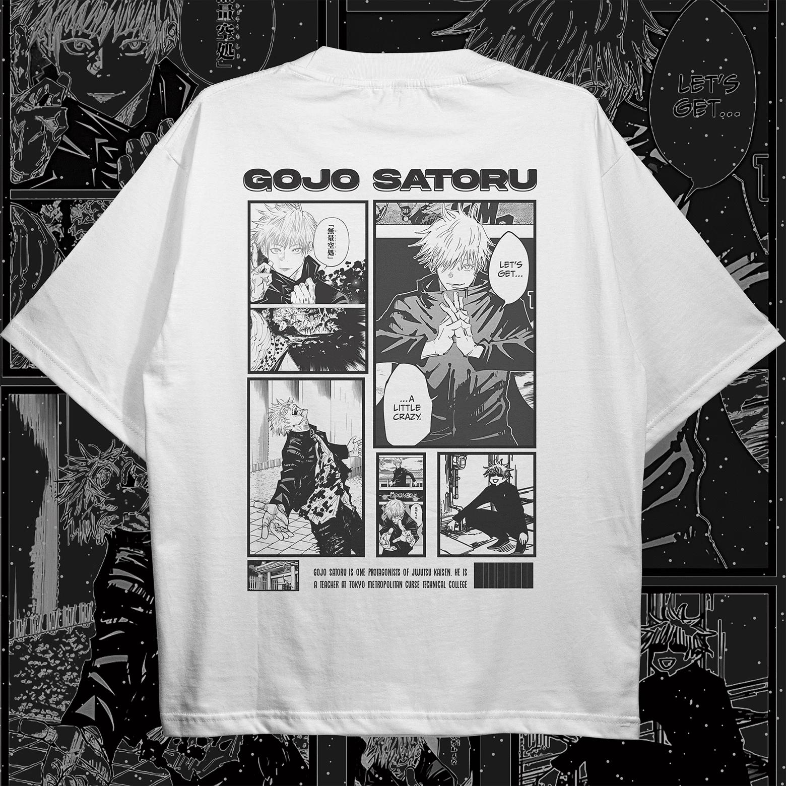 

Gojo Satoru Manga Panel Oversized T-Shirt, Jujutsu Kaisen Anime shirt 3XL