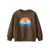New Korean-Style Brand Export Children's Clothing for Middle and Older Children In Autumn and Winter, Fleece-Lined Warm Sweatshirt for Boys, Pullover