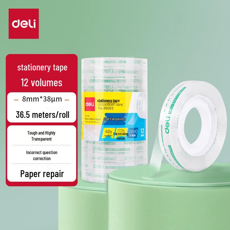 Deli Strong Transparent Stationery Tape