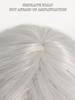 White Long Wig for Women 28 Inch Curly Wig Wavy Bangs Wig for Cosplay Party Halloween Christmas Daily Use