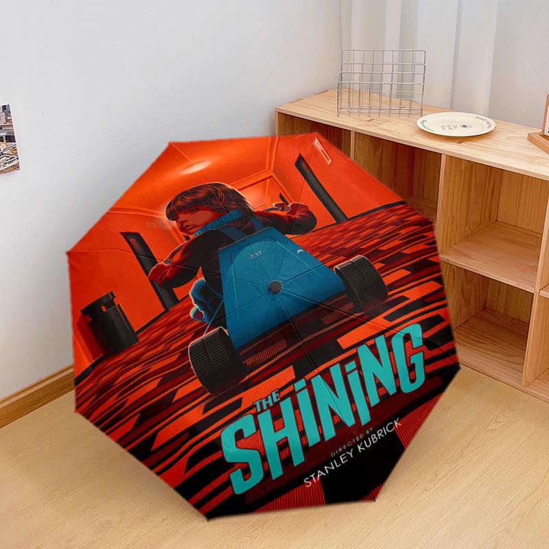 1 PC Automatic Folding Umbrella - Cartoon Pattern, Portable & Foldable Design with 48 Ribs, Christmas Birthday Gifts