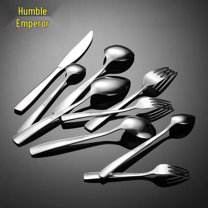 Qianxing Stainless Steel Square Handle Round Spoon