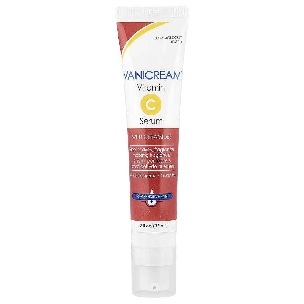 Vanicream Vitamin C Serum with Ceramides, Sensitive Skin, 35ml (1.2 Fl Oz)