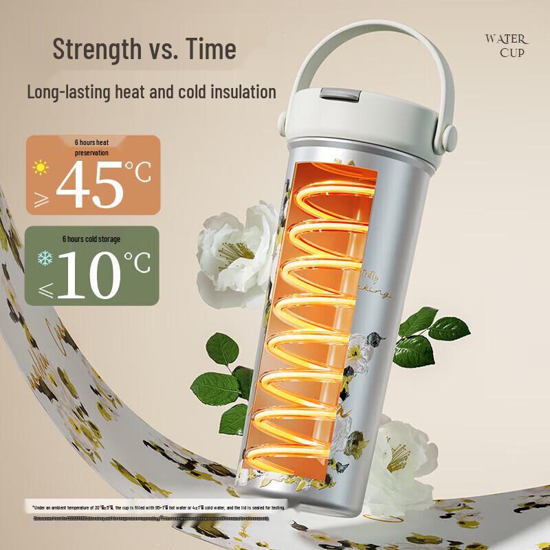 COOKER KING Camellia Floral 550ml Insulated Water Bottle
