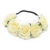 Bridal Holiday Wreath, Simulation Rose Flower Headband, Christmas Mardi Gras Ball Party Head