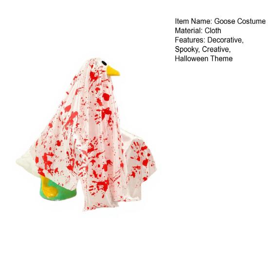 Halloween Porch Goose Outfit, Blood Goose Clothes, Horror Style Goose Costume for Haunted House Party Favors
