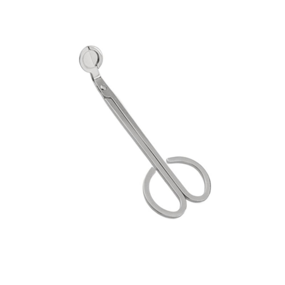

Stable Candle Wick Trimmer Multi-color Straight Handle Round Head Candle Trimmer Stainless Steel Candle Accessories срібний