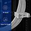 10pcs Multi Hole Cable Organizing Tool Snap On Network Cord Organizer Tool  Office