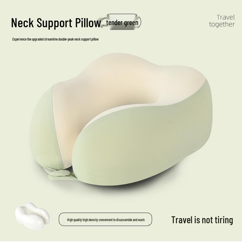 U-shaped Neck Pillow for Travel: Portable Airplane, Car, and Back Support Pillow