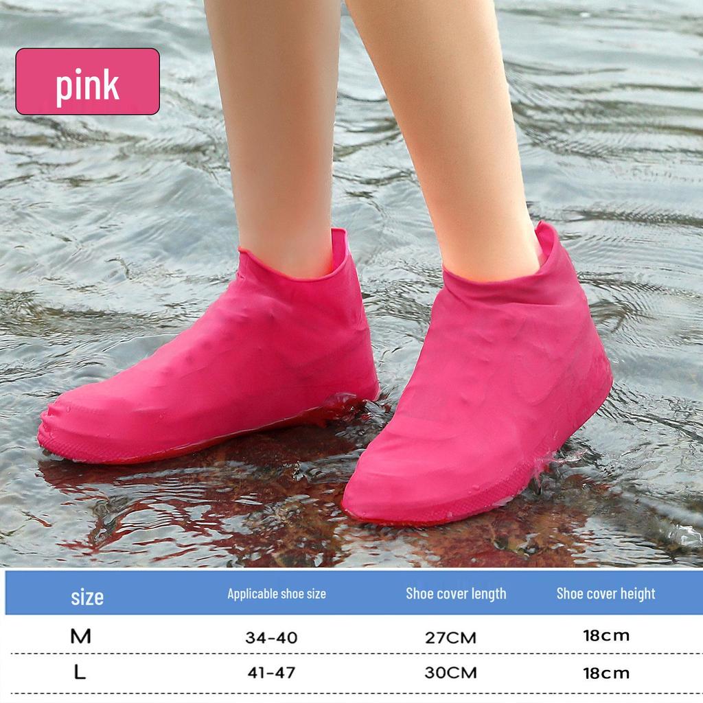 Waterproof Latex Non-Slip Shoe Covers for Rainy Days - Outdoor Wear-Resistant Rain Boots