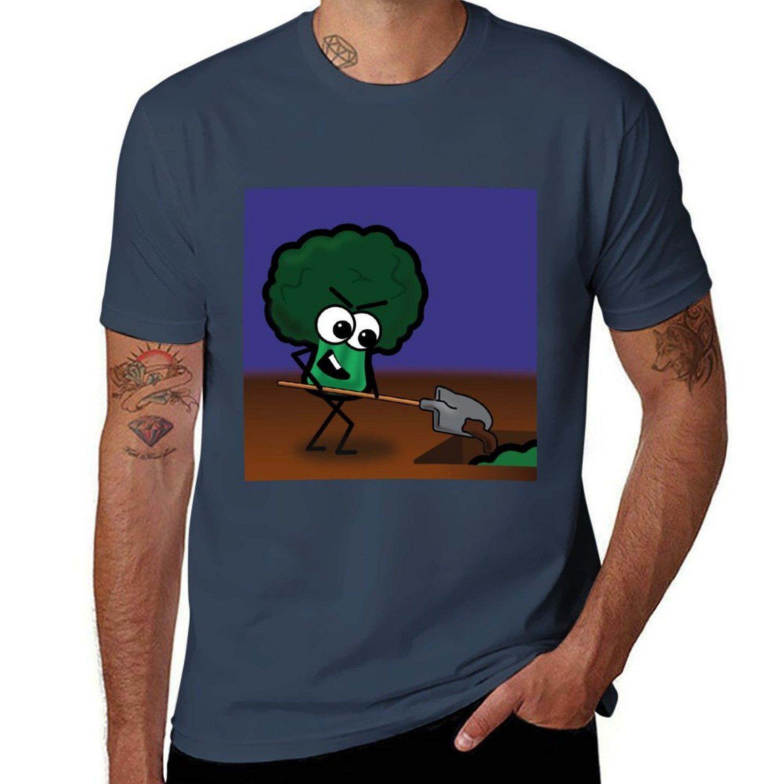 Death By Broccoli Tshirt Plus Size Gym Sports Tshirt S