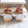 1Pc Car Decoration Ugly Hen Plush Toy Doll Kawaii Chicken Pendant Fur Keychain Stuffed Plushie Key Ring Birthday Christmas Gifts