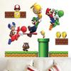 Naklejka Ścienna 3D Super Bros Naklejka Ścienna Zdejmowana Winyl Naklejki dla Dzieci Dekor do Pokoju Dziecięcego Sztuka Dekor do Żłobka Dom Dzieci Pokój Dziecięcy Dekor-TF
