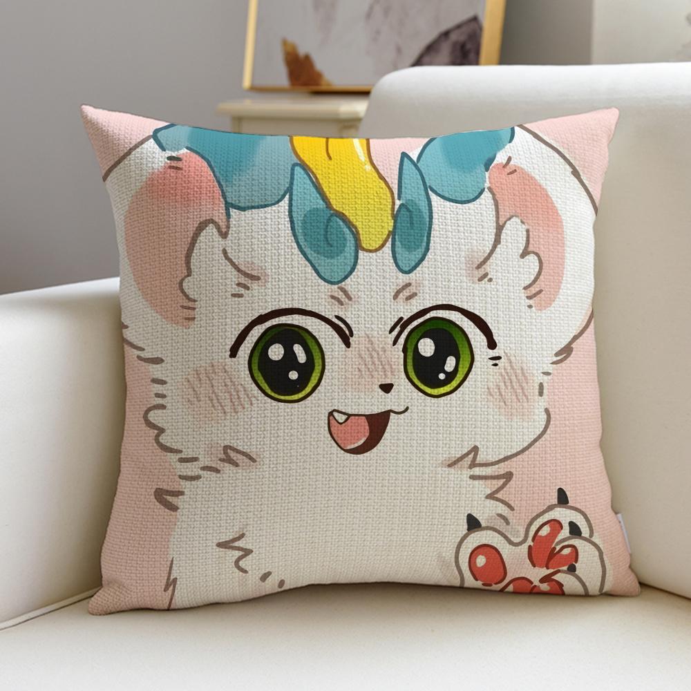 Magical Cute Fabulous BeastsS Cushion Cover Breathable and skinfriendly linen pillowcase square removable and washable cushion
