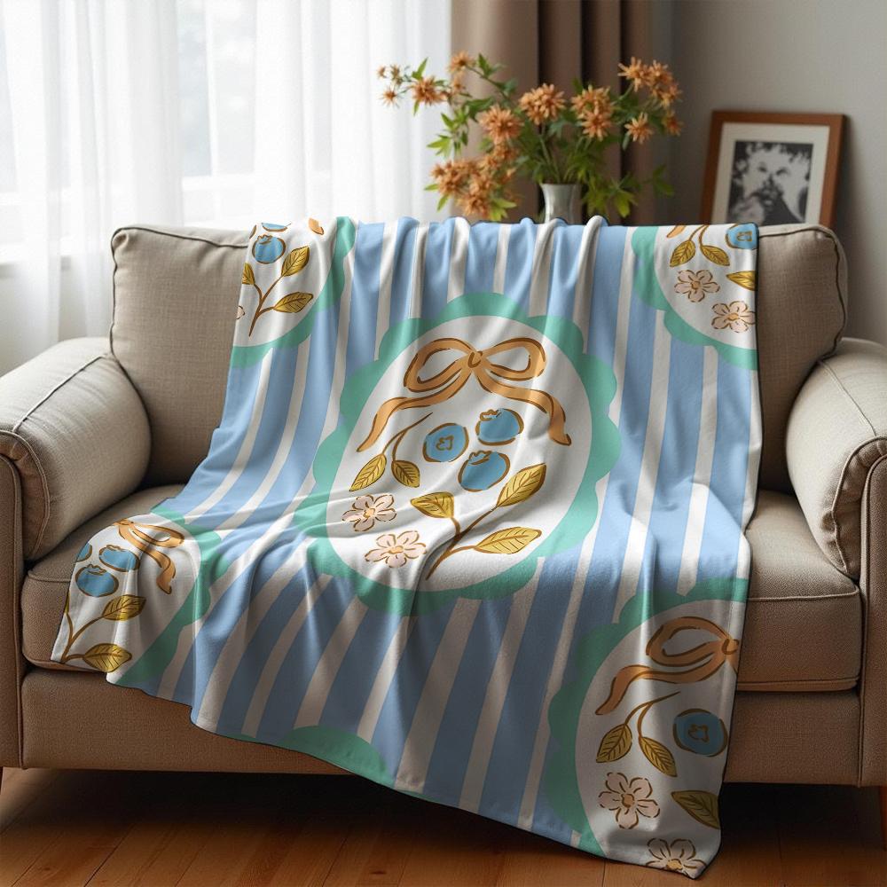 Boo Daisy Ghost Pastel Soft Flannel Blanket Breathable Warm Throw for Office Car Sofa Kids Room Birthday Xmas Gift