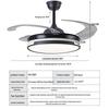Modern Ceiling Fan with Variable Light for Living & Dining Rooms