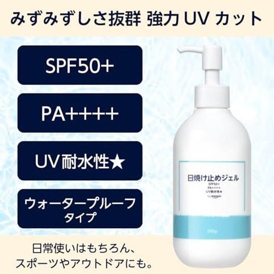 Sunscreen Gel 250g (SPF50+ PA++++ Waterproof Large Capacity Pump) (Sunny Chouchou)