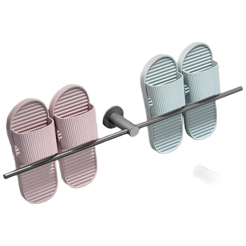 HANDUNYOU Punch-Free 304 Stainless Steel Bathroom Slipper Rack
