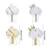 Diamond Crown Decorative Handheld Flower Rhinestones Wedding Bouquet with Ribbon