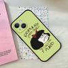 Cartoon Cute Mafalda Phone Case For IPhone 1716 15 14 13 Pro Max 11 12 Mini X Xs XR Black Silicone Cover