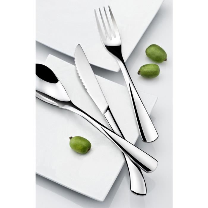 Couverts - AMEFA - Gamme Vision - 24 Pièces - Acier Inox - Finition Brillante