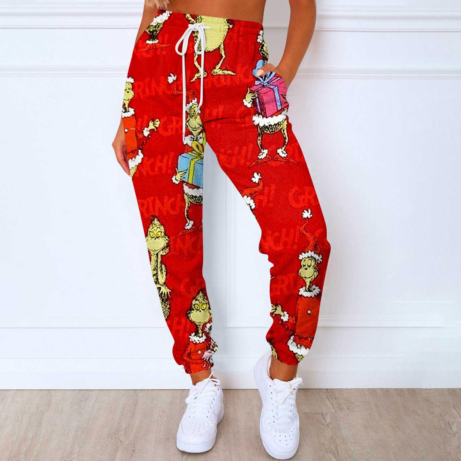 

Женские модные спортивные повседневные спортивные штаны с карманами и шнурком с принтом XL