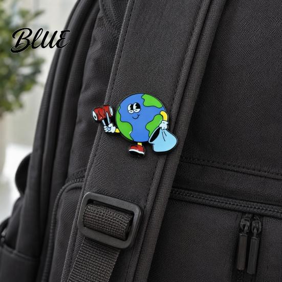 Environmental Awareness Pin Earth Enamel Lapel Pin Protecting The Metal
