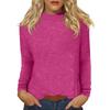 Women's Daily Casual Long Sleeve Mid Collar Top