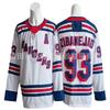 New York Rangers 100th Anniversary Ice Hockey Practice Jersey Embroidered NHL Team Apparel Men