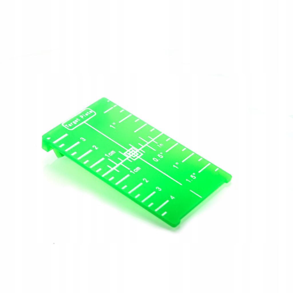 Rosfix Tarcza Do Odczytu Poziomicy Laserowej – Zielona | Precyzyjna Skala 3D | Dwa Magnesy I Uniwersalne Zastosowanie