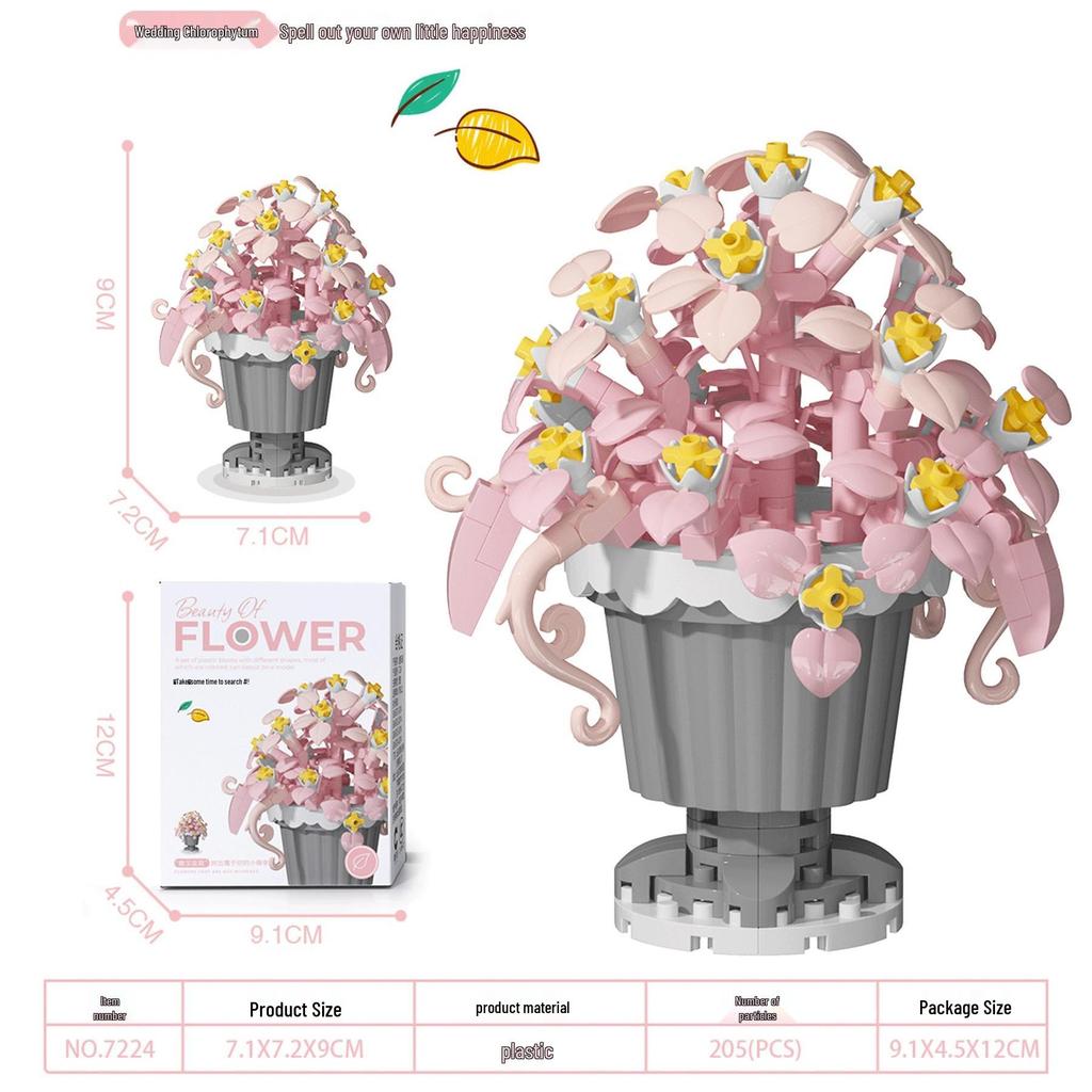 Bukiet Sukulentów Klocki - Prezenty Świąteczne i Zabawki