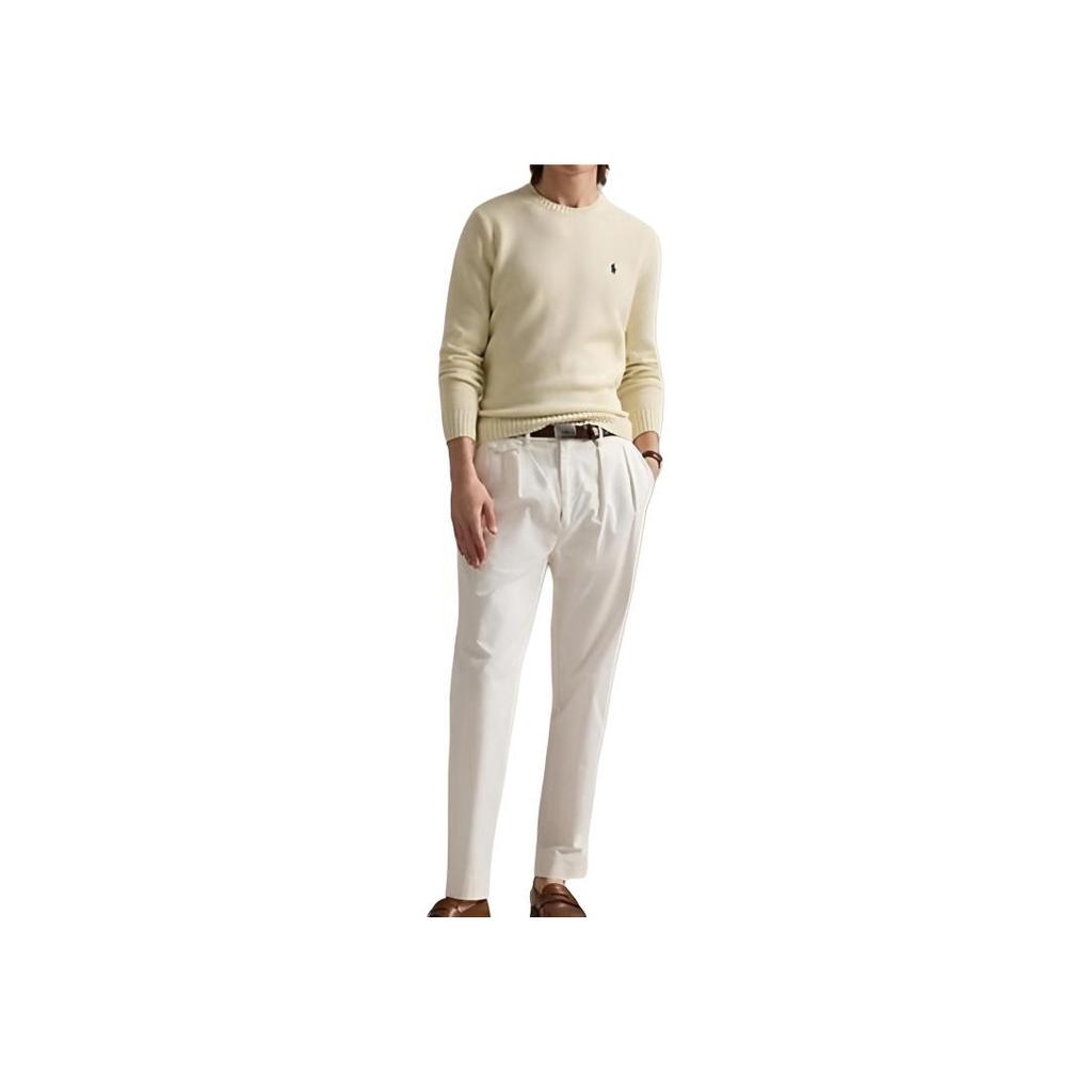 Polo Ralph Lauren Solid Logo Crew Neck Knit Sweater Men Sweater MNPOSWE16822194-101
