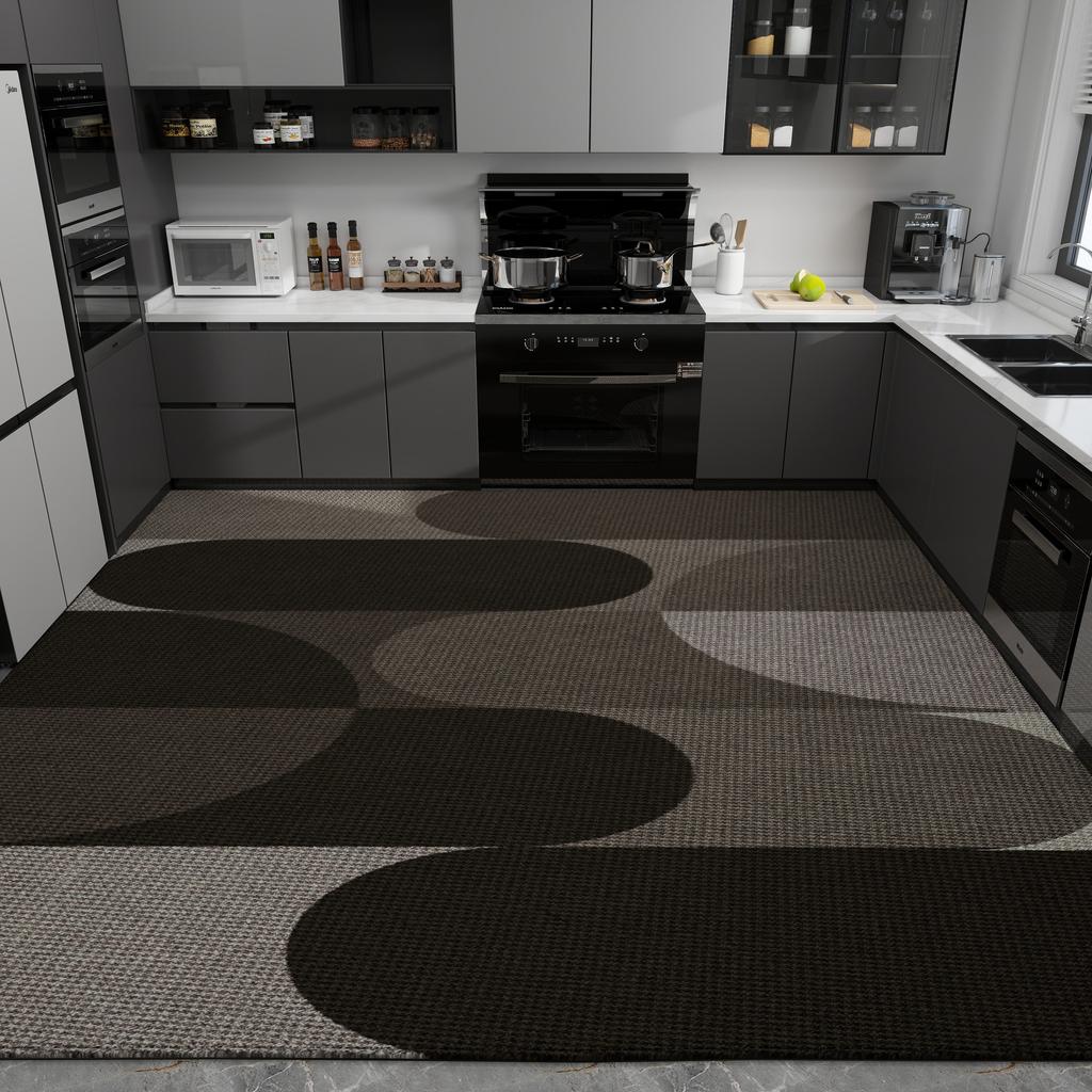 Kitchen Floor Mat Simple and Dirt-resistant Carpet Home Decoration Anti-slip Foot Mats Wear-resistant Large Size Mats