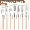 7Pcs Palette Knife,Stainless Steel Spatula Palette Knife Set, Pallet Knife,Painting Knives,Oil Painting Accessories for Oil