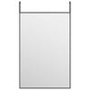 vidaXL Türspiegel Schwarz 40x60 cm Glas und Aluminium