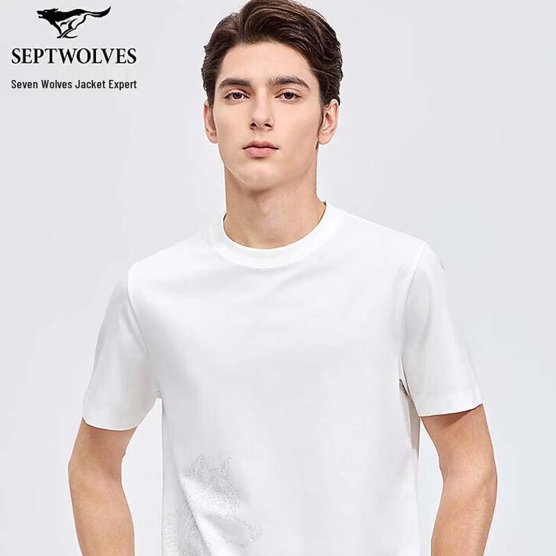 

SEPTWOLVES Men s Ice Silk Round Neck T-Shirt XL