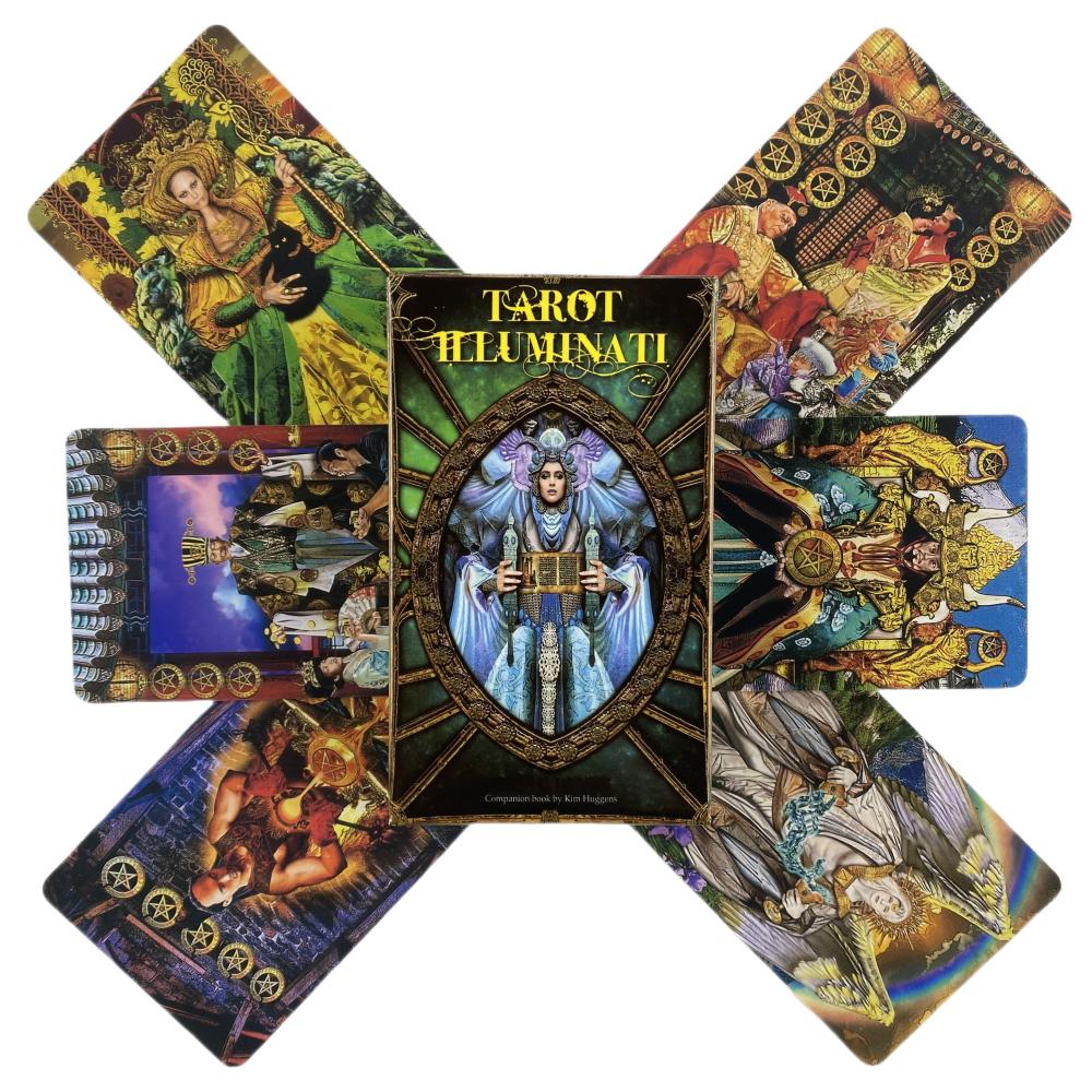 Tarot Illuminati Cards Divination Deck English Versions Edition Oracle Board Playing Table Games for Party
