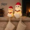Warm Light Bedroom Decor Cute Ghost Reading Book Lamp, Christmas Resin Figurine with Santa Hat, Holiday Home Ornaments Lighted Halloween Night