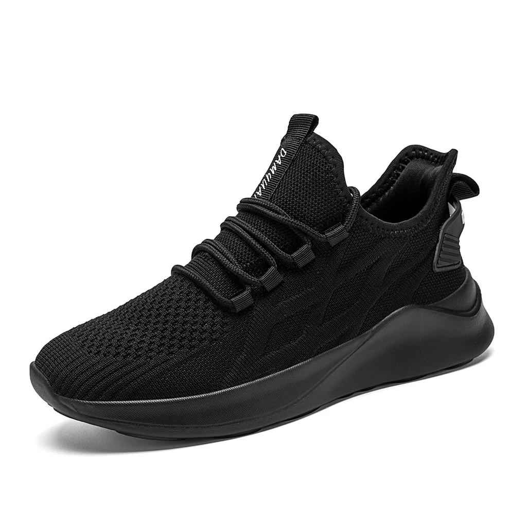 Damyuan New Casual Sports Shoes for Women Comfort Mesh Tennis Shoes Light Men Sneakers Plus Size 36-46 Black Sports Shoes