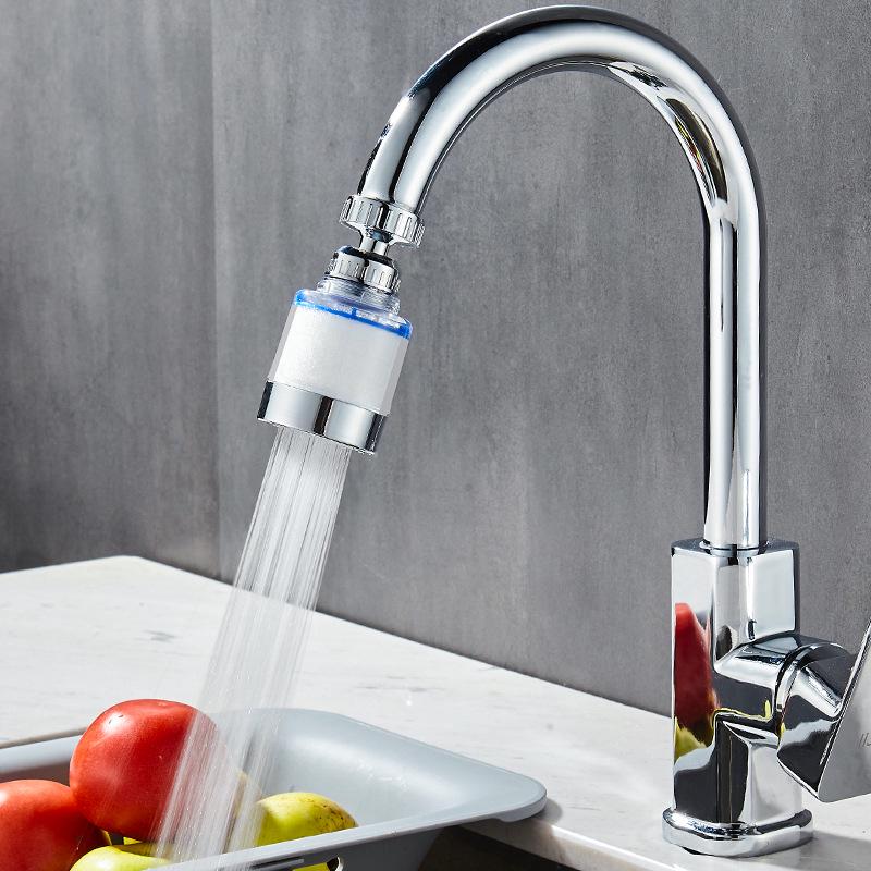 Universal Anti-Splash Kitchen & Shower Faucet Filter with Water Booster Nozzle