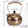 Handcrafted Copper Kettle Tea Brewing Warming Wine Side Handle Design 420ml 750ml 1000ml 1100ml