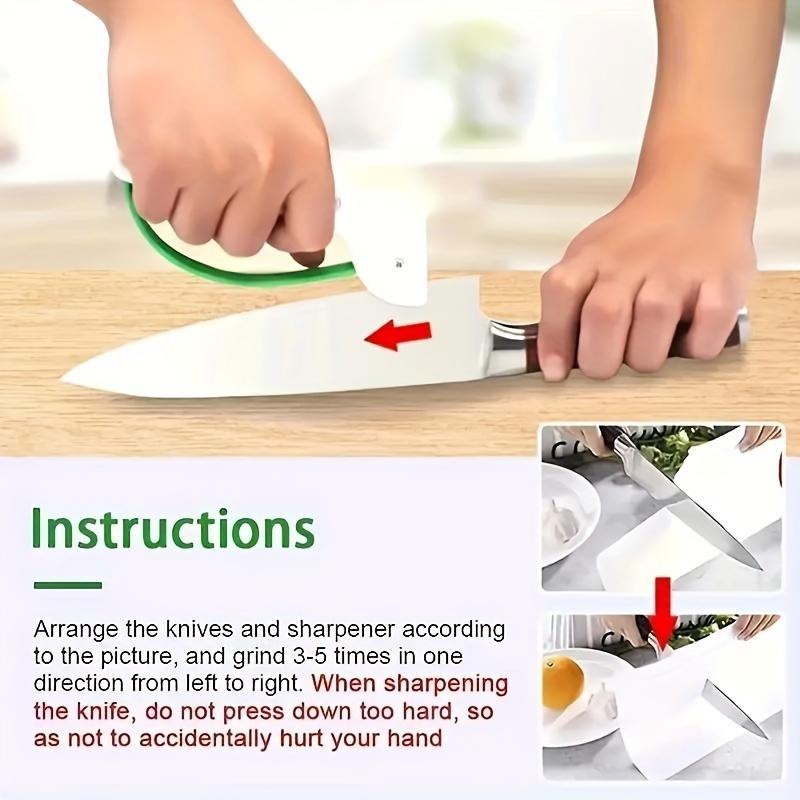 Household Kitchen Sharpener Knife Convenient Manual Quick Whetstone Blade Kitchen Tools Hand Held Portable Garden Poop Tools New