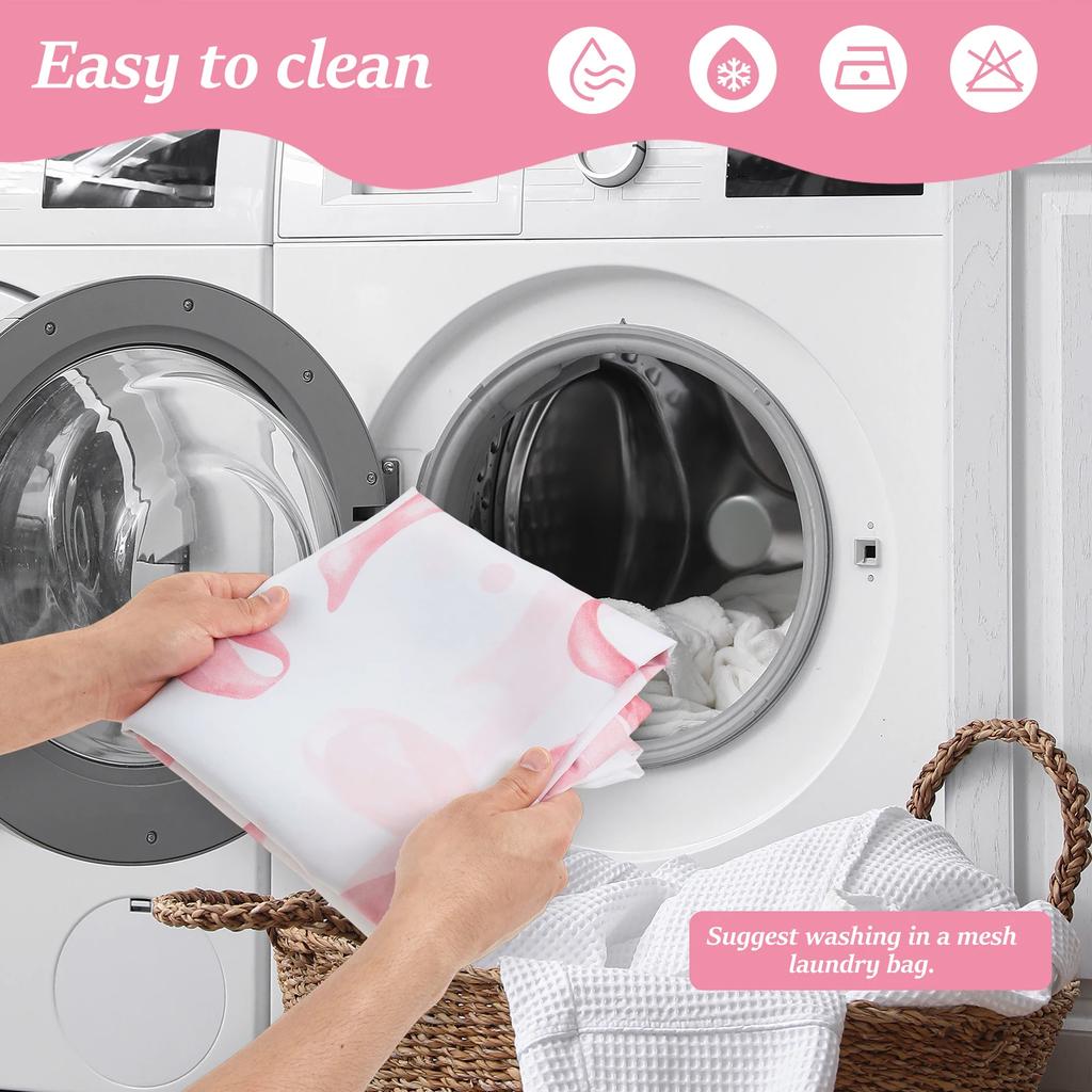 Hot Bow Pattern Shower Curtain Cute Bathing Cat Shower Curtain Waterproof Polyester Fabric Washable Bathroom Decor Accessories